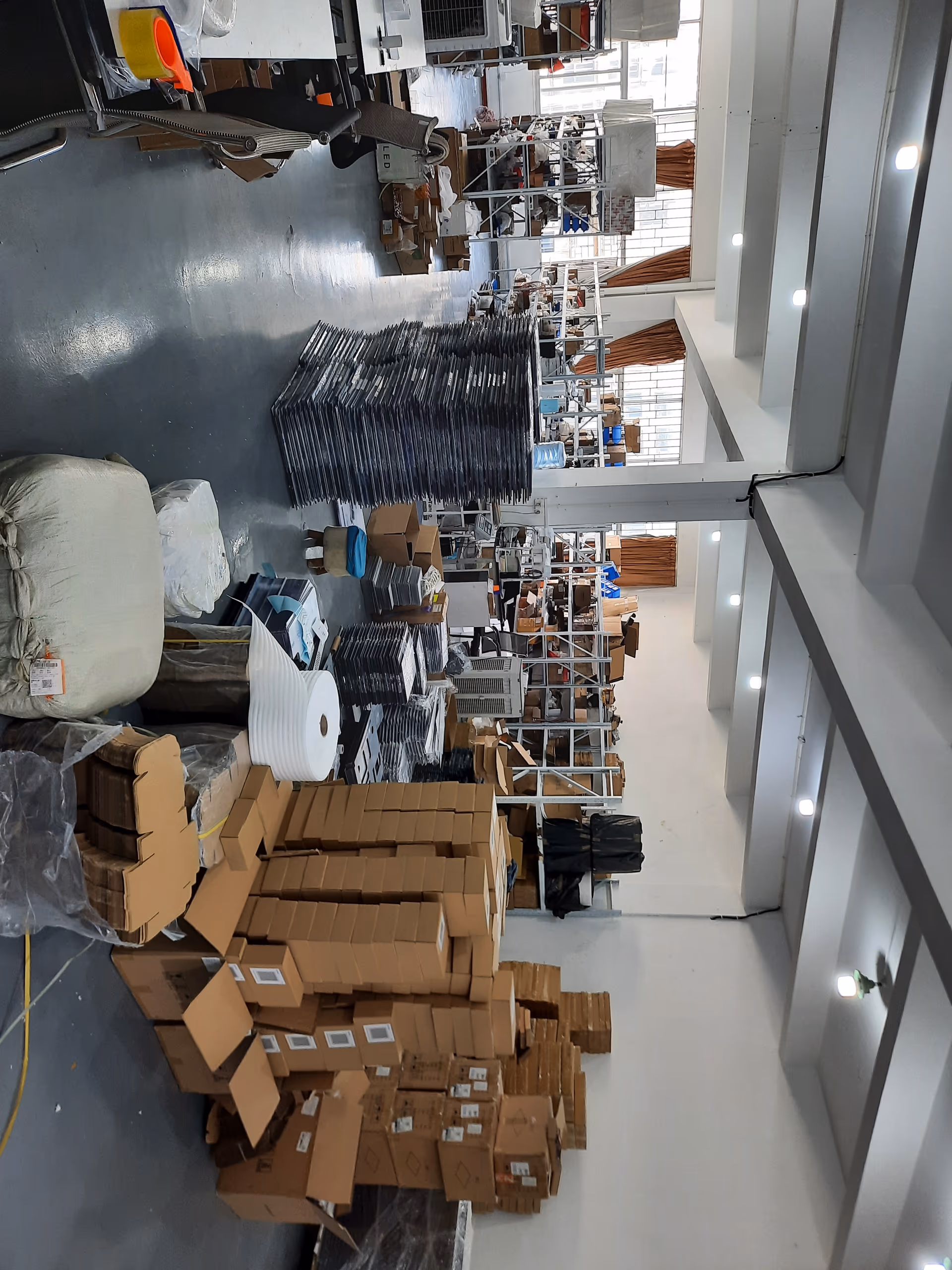 The factory floor in China during the Clura production run